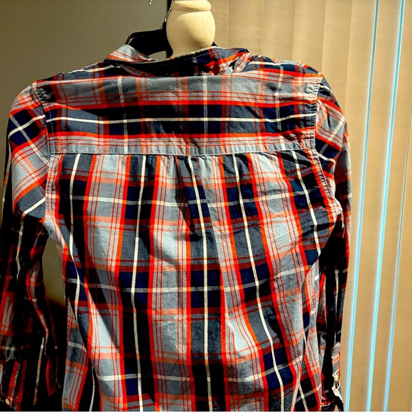 Wonder Nation Boys XL 14-16 Plaid Holiday Button-up Shirt VGUC - Picture 6 of 6